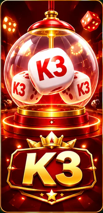 DmPlay K3 artwork with dice in a glass chamber