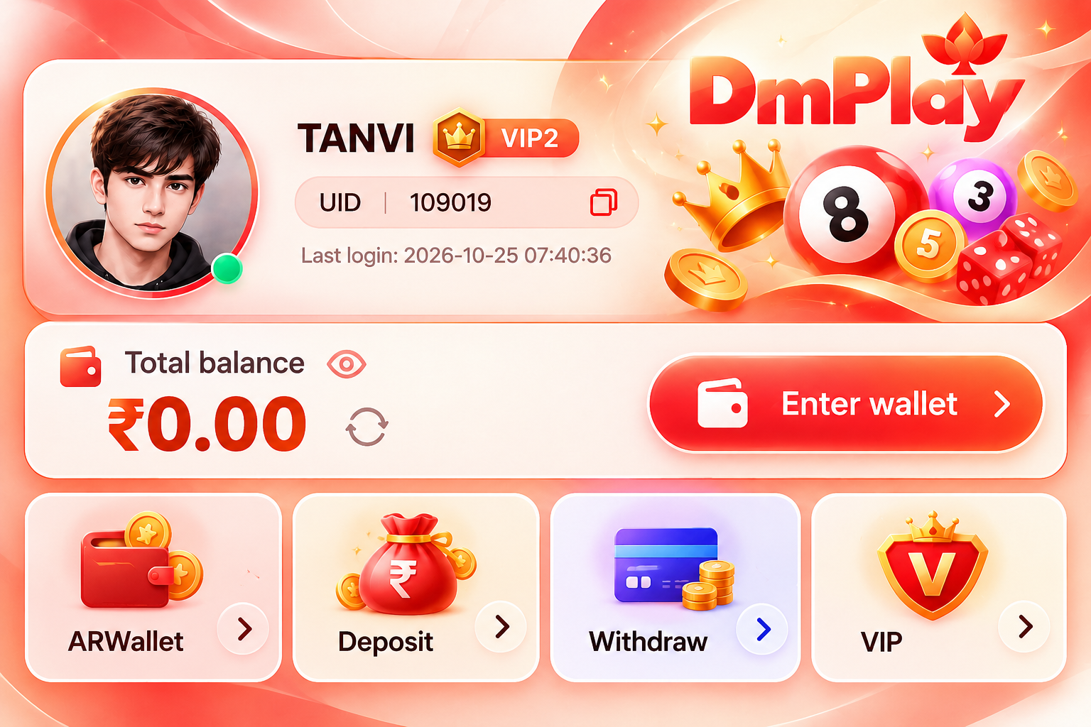 Red wallet with payment cards and stacks of gold coins