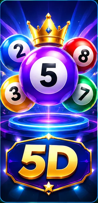 DmPlay 5D artwork with crowned numbered balls